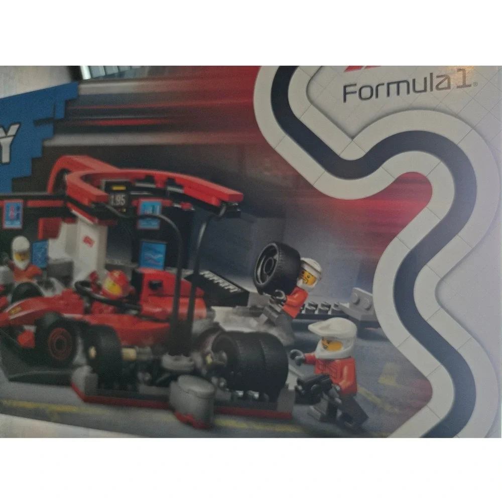 LEGO City F1 Pit Stop & Pit Crew with Ferrari Car Set 60443 322 Pcs New
